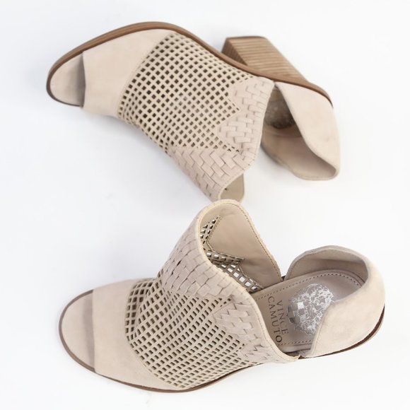 Vince Camuto Fritzey Leather Perforated Booties - Picture 6 of 11